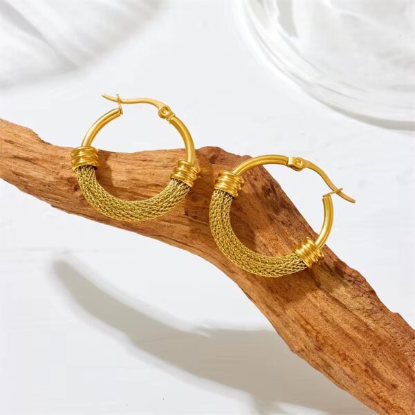 1834 Gold Plated Earrings - Image 3