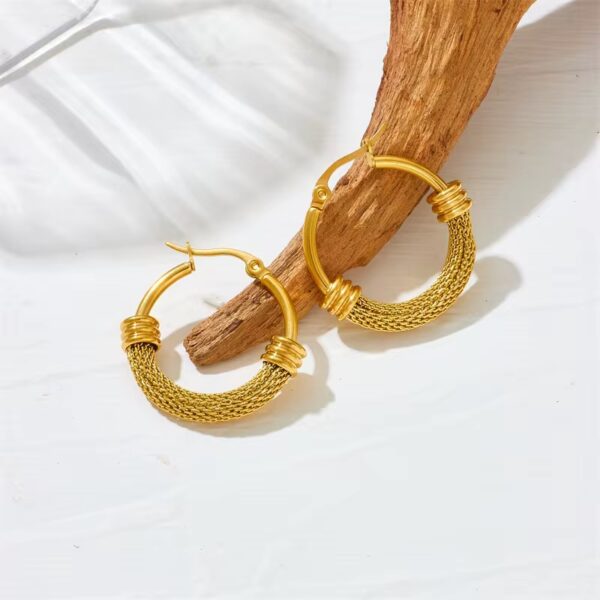 1834 Gold Plated Earrings - Image 5