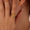 1836 Gold Plated Ring