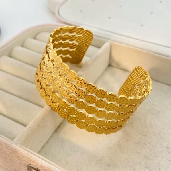 1841 Gold Plated Bangle - Image 2