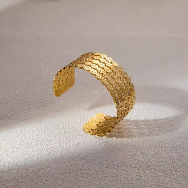 1841 Gold Plated Bangle - Image 5