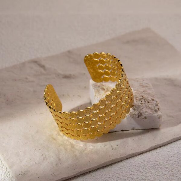 1841 Gold Plated Bangle - Image 8