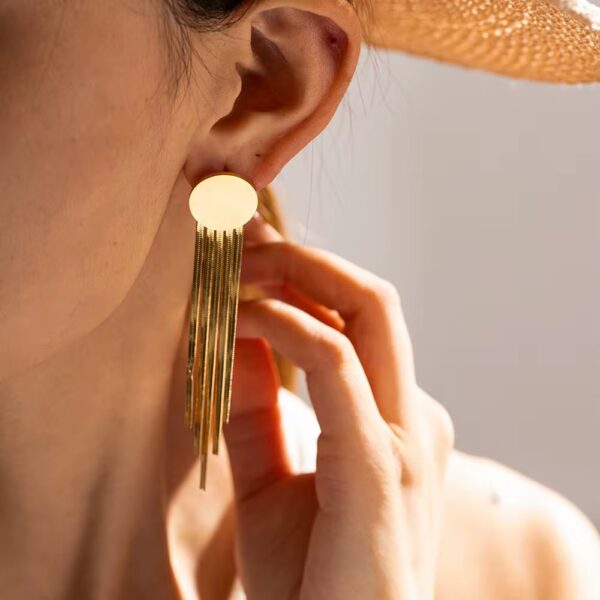 1843 Gold Plated Earrings - Image 3