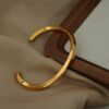 1846 Gold Plated Bangle