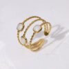 1883 Gold Plated Ring