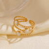 1883 Gold Plated Ring