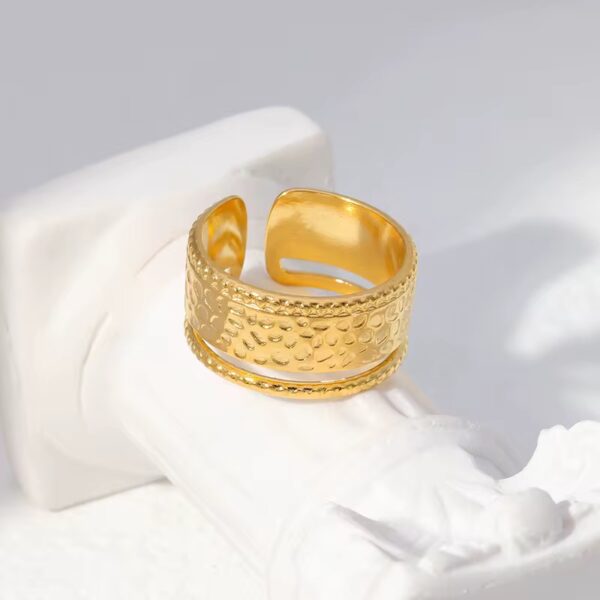 1882 Gold Plated Ring - Image 3