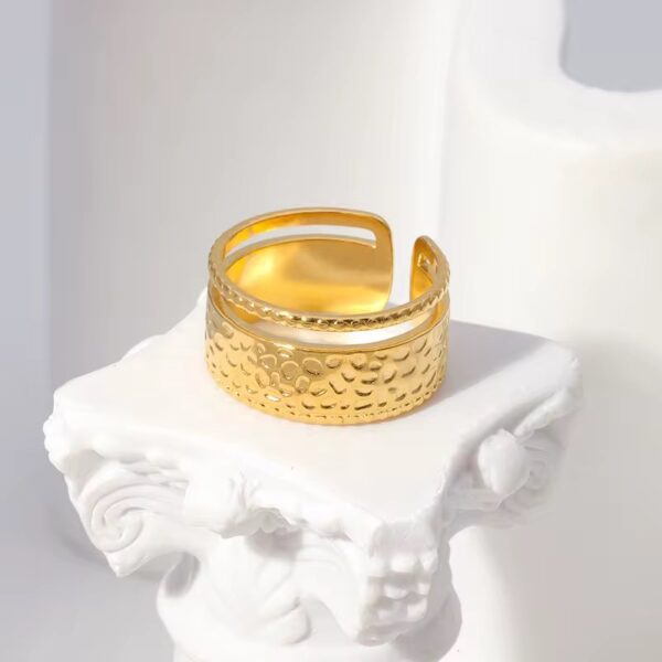 1882 Gold Plated Ring - Image 2