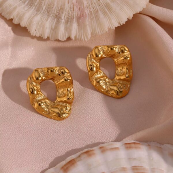 1898 Gold Plated Earrings - Image 3