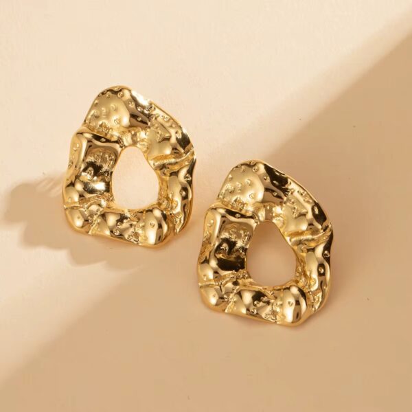 1898 Gold Plated Earrings - Image 5