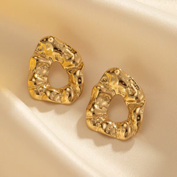 1898 Gold Plated Earrings - Image 6