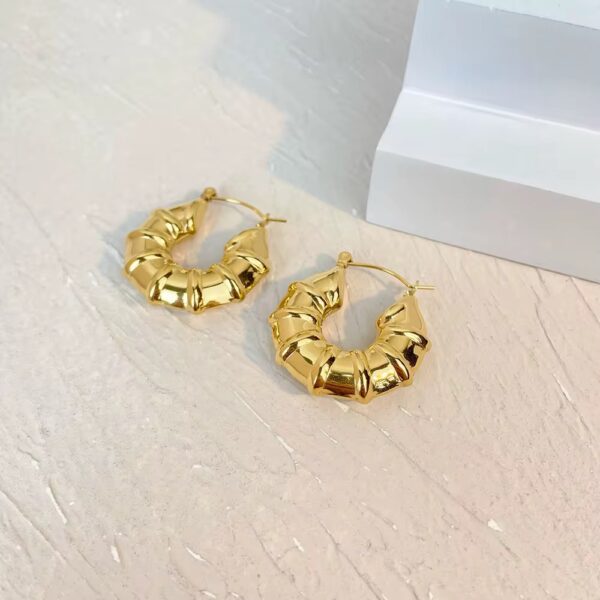 1899 Gold Plated Earrings - Image 4
