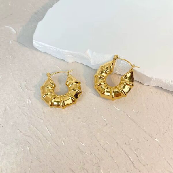 1899 Gold Plated Earrings - Image 5