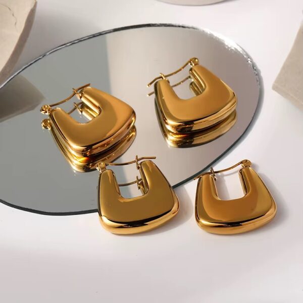 1900 Gold Plated Earrings - Image 2