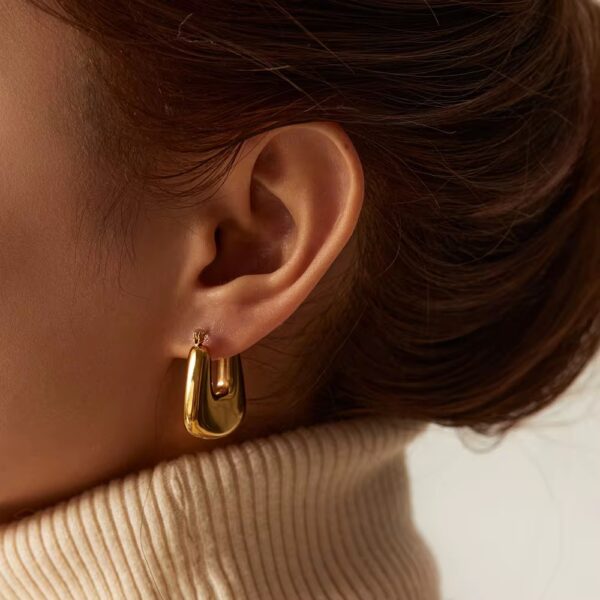 1900 Gold Plated Earrings - Image 5