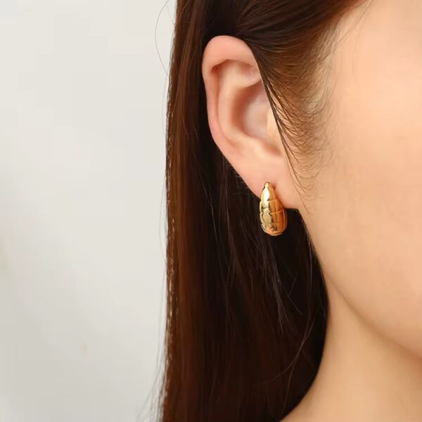 1897 Gold Plated Earrings - Image 3