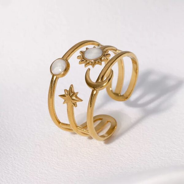 1867 Gold Plated Ring - Image 3