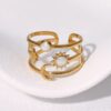 1867 Gold Plated Ring