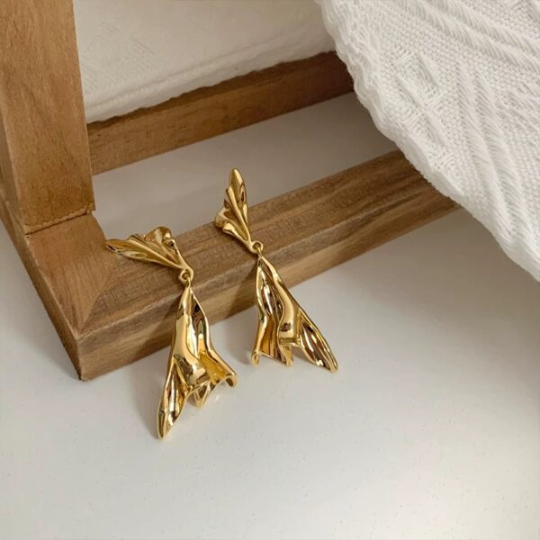 1915 Gold Plated Earrings - Image 5