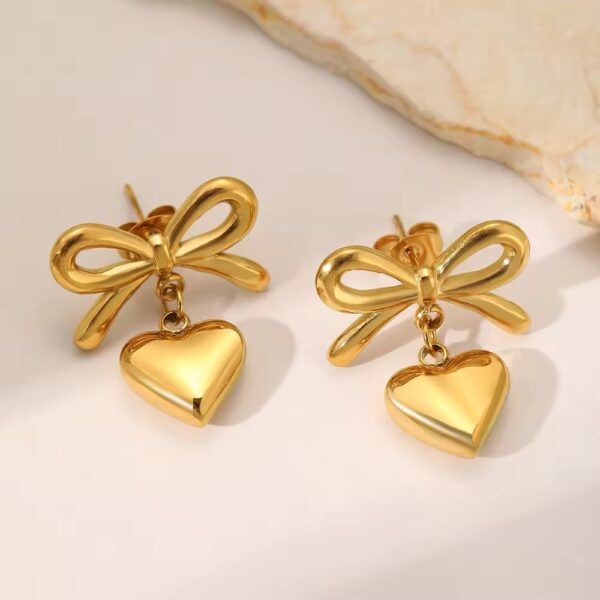1932 Gold Plated Earrings - Image 4