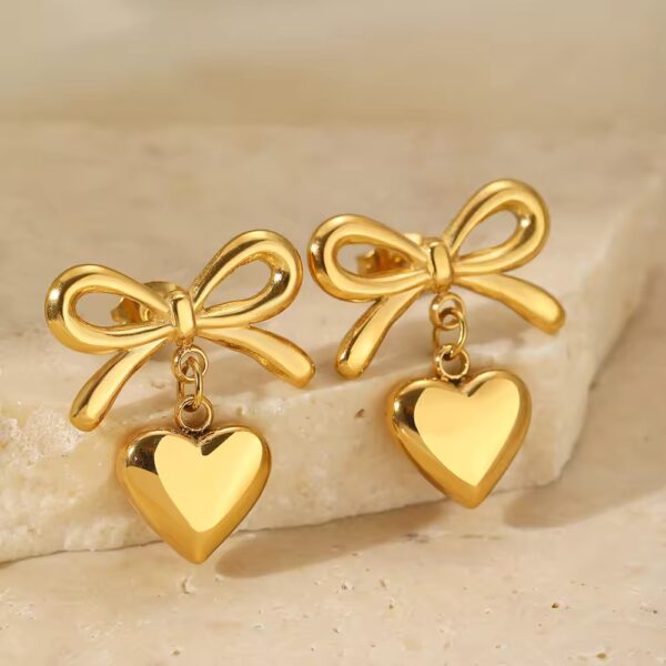 1932 Gold Plated Earrings - Image 3