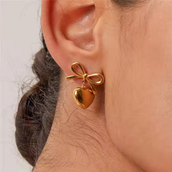 1932 Gold Plated Earrings - Image 6