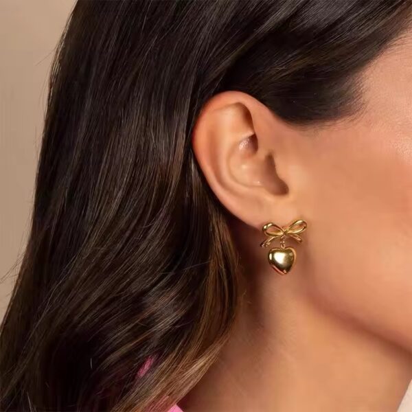 1932 Gold Plated Earrings - Image 7