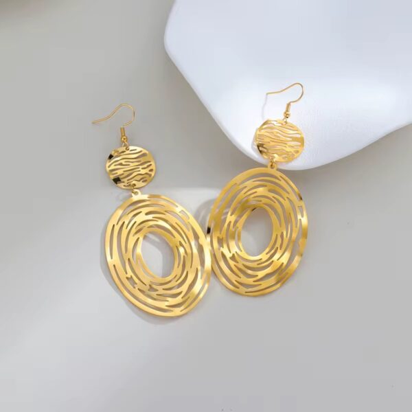 1933 Gold Plated Earrings - Image 10