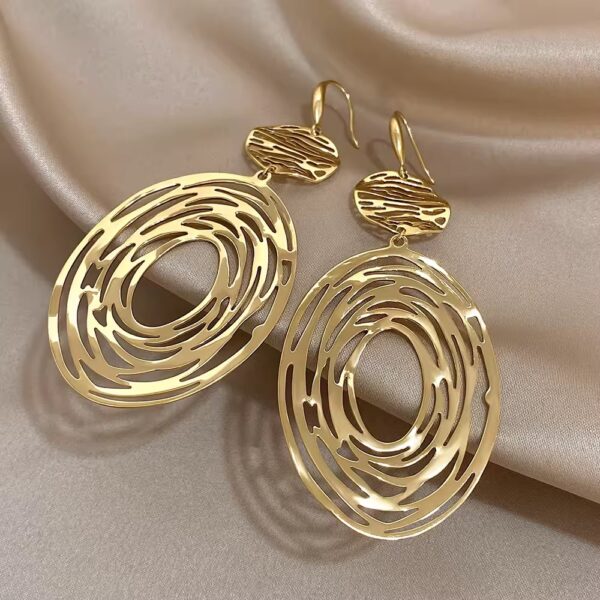 1933 Gold Plated Earrings - Image 2