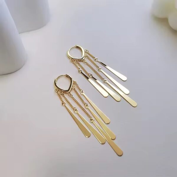 1934 Gold Plated Earrings - Image 4