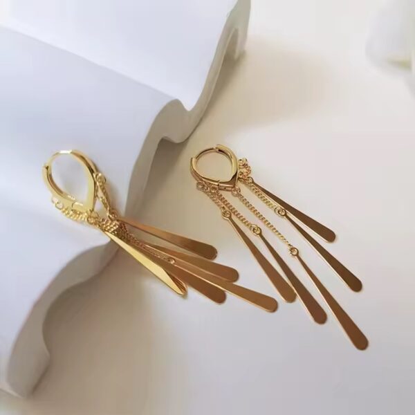 1934 Gold Plated Earrings - Image 5