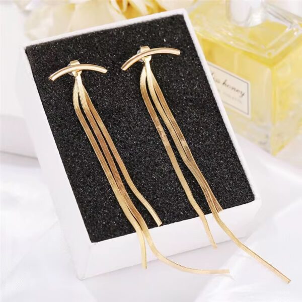 1927 Gold Plated Earrings - Image 5