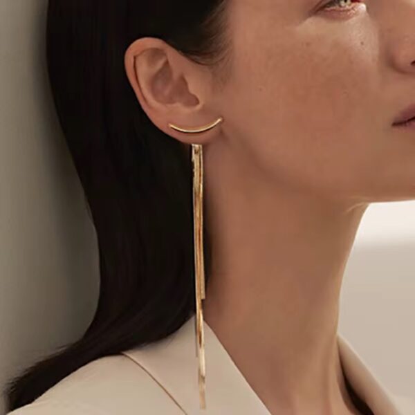 1927 Gold Plated Earrings - Image 3
