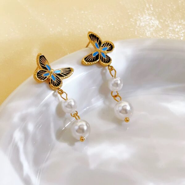 1943 Gold Plated Earrings - Image 2