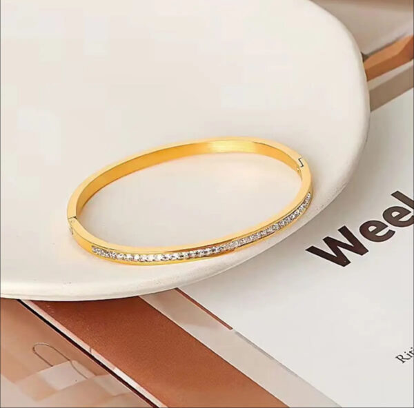 1950 Gold Plated Bangle - Image 2
