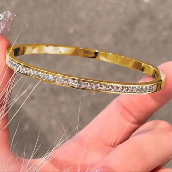 1950 Gold Plated Bangle - Image 3