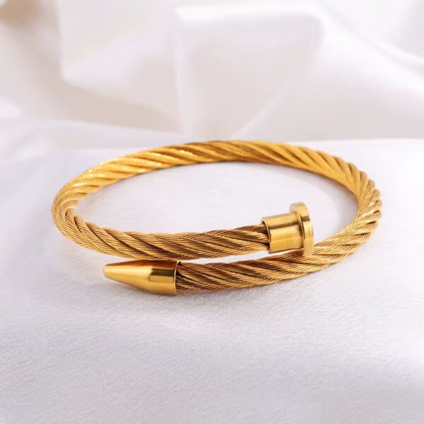 1971 Gold Plated Bangle - Image 4