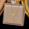 1992 Gold Plated Necklace & Earrings