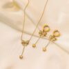 1992 Gold Plated Necklace & Earrings