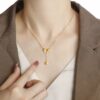 1992 Gold Plated Necklace & Earrings