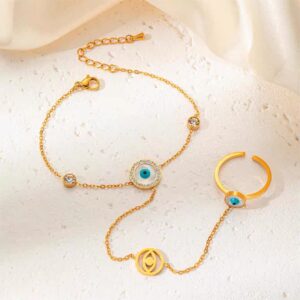 2002 Gold Plated Finger Bracelet