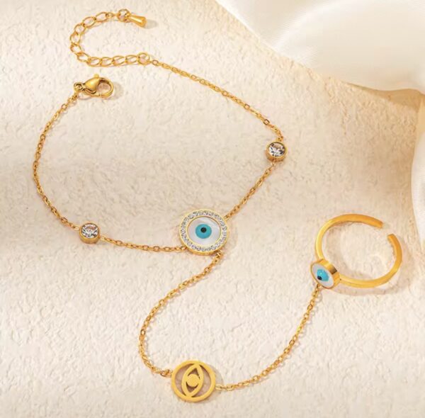 2002 Gold Plated Finger Bracelet