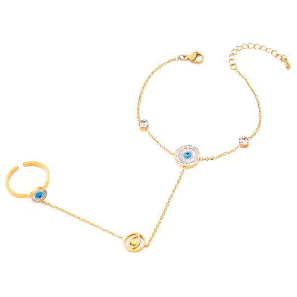 2002 Gold Plated Finger Bracelet