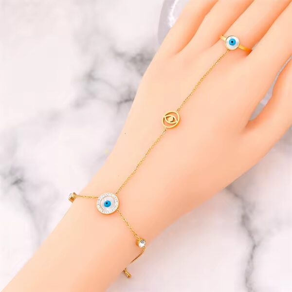 2002 Gold Plated Finger Bracelet