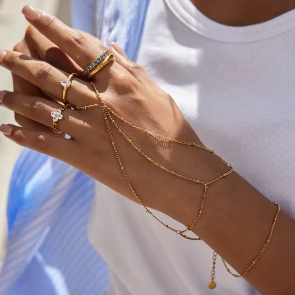 2050 Gold Plated Hand Chain