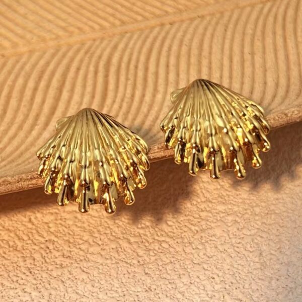 2077 Gold Plated Earrings
