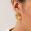 2077 Gold Plated Earrings